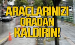 Taşkın riskine karşı araçlar kaldırılıyor!