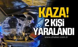 Ereğli'de yağışlı havada iki araç çarpıştı: 2 yaralı