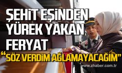 Şehit Ömer Eroğlu'nun eşinden yürek yakan feryat! "Söz verdim ağlamayacağım”