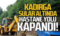 Kadırga sular altında! Hastane yolu kapandı!