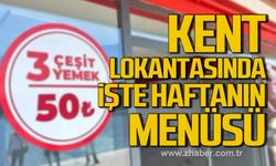 Kent Lokantası’nda haftanın menüsü belli oldu!