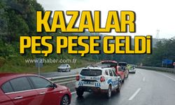 Kdz. Ereğli’de kazalar peş peşe geldi!