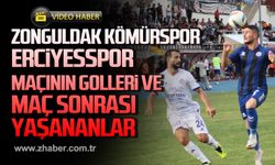 Zonguldak Kömürspor ve Kayseri Erciyesspor karşılaşmasının golleri!