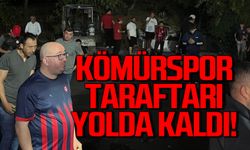 Zonguldak Kömürspor taraftar otobüsü arıza yaptı!