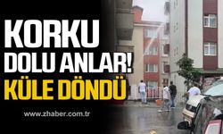 Kdz. Ereğli'de yangın paniği! Küle döndü!