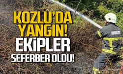 Kozlu'da yangın! İtfaiye seferber oldu!