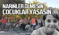 Filyos'ta "Narin'ler Ölmesin Çocuklar Yaşasın" temalı bisiklet turunda pedal çevirdiler!