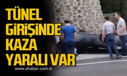 Zonguldak'ta tünel girişinde kaza!