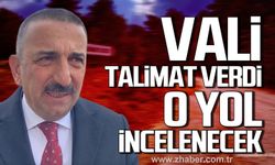 Vali Hacıbektaşoğlu talimat verdi! Mıcırlı yol incelenecek!