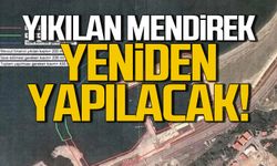 Kozlu'da yıkılan mendirek yeniden yapılacak!