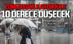 Zonguldaklılar dikkat! Sıcaklıklar 10 derece birden düşecek!