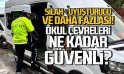 Zonguldak'ta okul çevrelerinde silah ve uyuşturucu ele geçirildi!