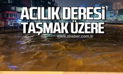 Zonguldak'ta Acılık Deresi taşmak üzere!