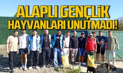 Alaplı Gençlik, Hayvanları unutmadı!