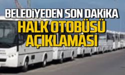 Zonguldak Belediyesi'nden son dakika "Özel Halk Otobüsü" açıklaması!