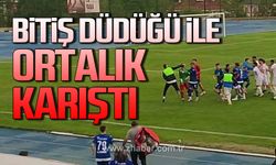 Karabük Amatör lig maçında bitiş düdüğüyle saha karıştı…