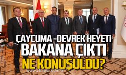 Çaycuma- Devrek heyetinden Bakan Osman Aşkın Bak'a ziyaret! Ne konuşuldu?