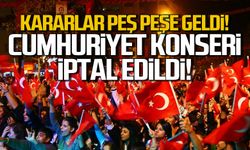 Devrek'te Cumhuriyet Bayramı konseri iptal edildi!