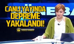 Sunucu depreme canlı yayında yakalandı! İşte o anlar