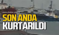 Bartın'da yük gemisi son anda kurtarıldı