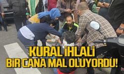 Ereğli'de kural ihlali yapan sürücü bir cana mal oluyordu!