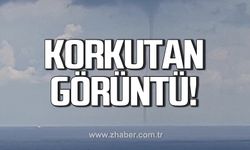 Zonguldak açıklarında hortum korkuttu