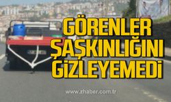 Kamyonetin kasasını görenler hayret etti