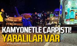 Karabük'te otomobil kamyonetle çarpıştı! Yaralılar var!