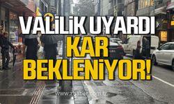 Valilik uyardı, kar bekleniyor!