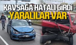 Bartın'da kavşağa hatalı girdi! Yaralılar var!