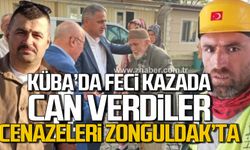 Küba'da feci kazada can veren Fuat Türkyılmaz ve Halil Karadeniz’in cenazeleri Zonguldak'ta!