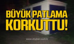 Çaycuma'da patlayan trafo korkuttu