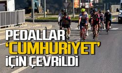 Pedallar Cumhuriyet için çevrildi...