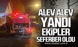 Devrek'te samanlık alev alev yandı! Ekipler seferber oldu!