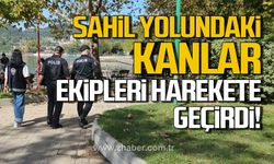 Ereğli sahil yolundaki kanlar ekipleri harekete geçirdi