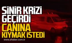 Sinir krizi geçirdi! Canına kıymak istedi!