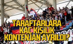 Edirnespor deplasmanında Zonguldakspor taraftarına kaç kişilik kontenjan ayrıldı?