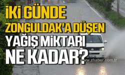 İki günde Zonguldak'a düşen yağış miktarı ne kadar?