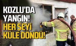 Kozlu'da yangın! Her şeyi küle döndü!