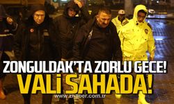 Zonguldak'ta zorlu gece! Vali Hacıbektaşoğlu sahada!