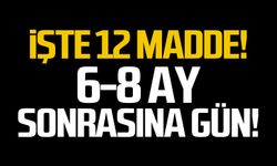 İşte 12 madde!