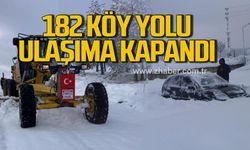 Karabük’te 182 köy yolu ulaşıma kapandı!