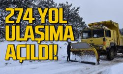 274 köy yolu ulaşıma açıldı