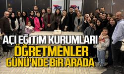 Açı Eğitim Kurumları 24 Kasım Öğretmenler Günü'nde bir arada