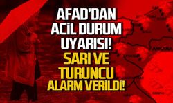 AFAD Zonguldak için 'TURUNCU' alarm verdi!