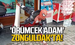 Türkiye'yi dolaşan 'Örümcek Adam' Zonguldak'ta!