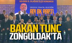 Bakan Tunç 8. Olağan Kongresi'ne katılmak için Zonguldak'ta!