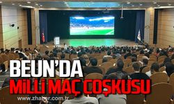 BEUN'da milli maç coşkusu!