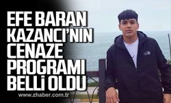 Efe Baran Kazancı’nın cenaze programı belli oldu!