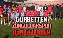 Gurbetten Zonguldakspor’a moral ziyareti için geldiler